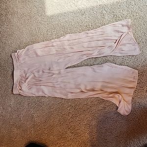 Pink silky Zara flowy pants xs